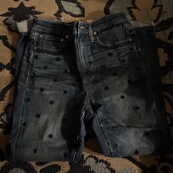 NWT Madewell The High-Rise Slim Boyjean: Beaded Edition - Picture 5 of 8
